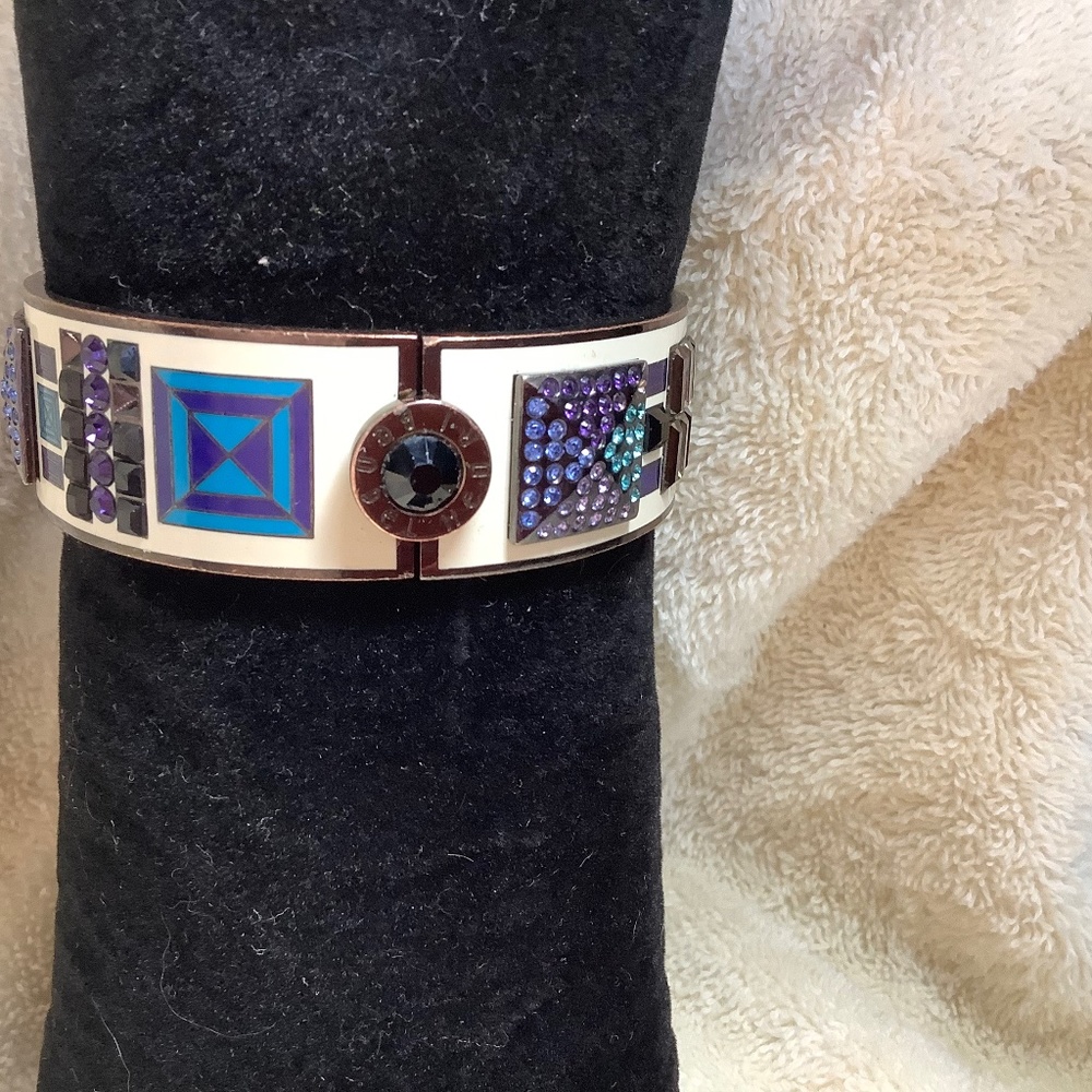 Henri Bendel multicolour Hinged Bangle Bracelet!